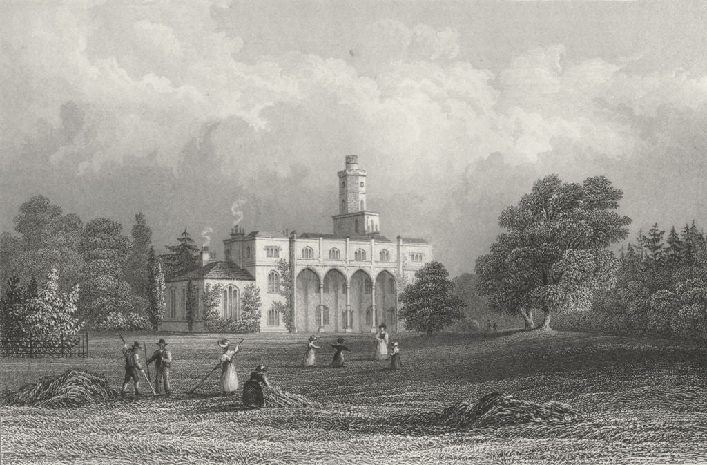 ISLE OF WIGHT. Fernhill Samuel Sanders-Bartlett c1840 old antique print